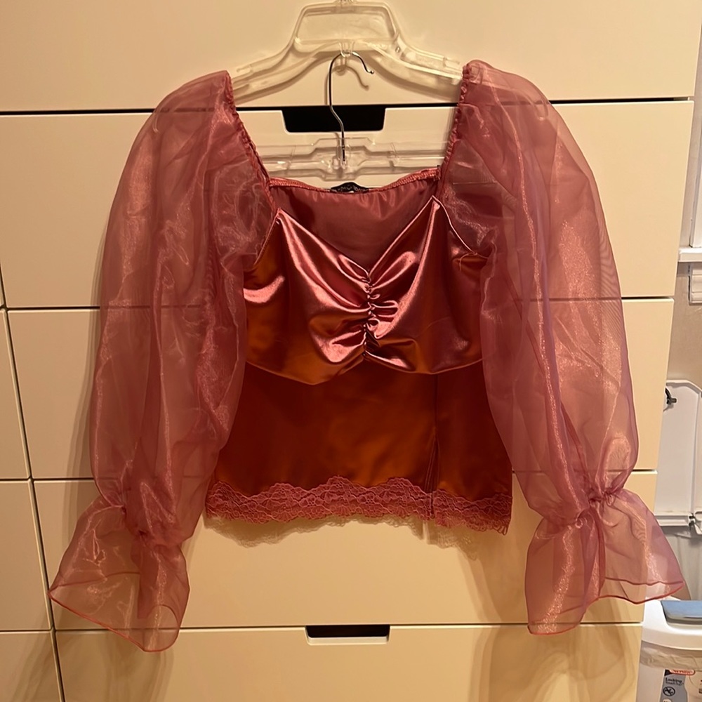 Out with my girls satin skirt set